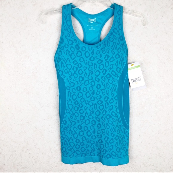 Everlast Tops - 🌸SALE🌸 Everlast blue leopard athletic tank top